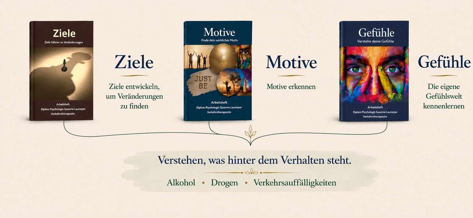 Die drei Arbeitshefte Ziele, Motive und Gefühle – Verstehen, was hinter dem Verhalten steht